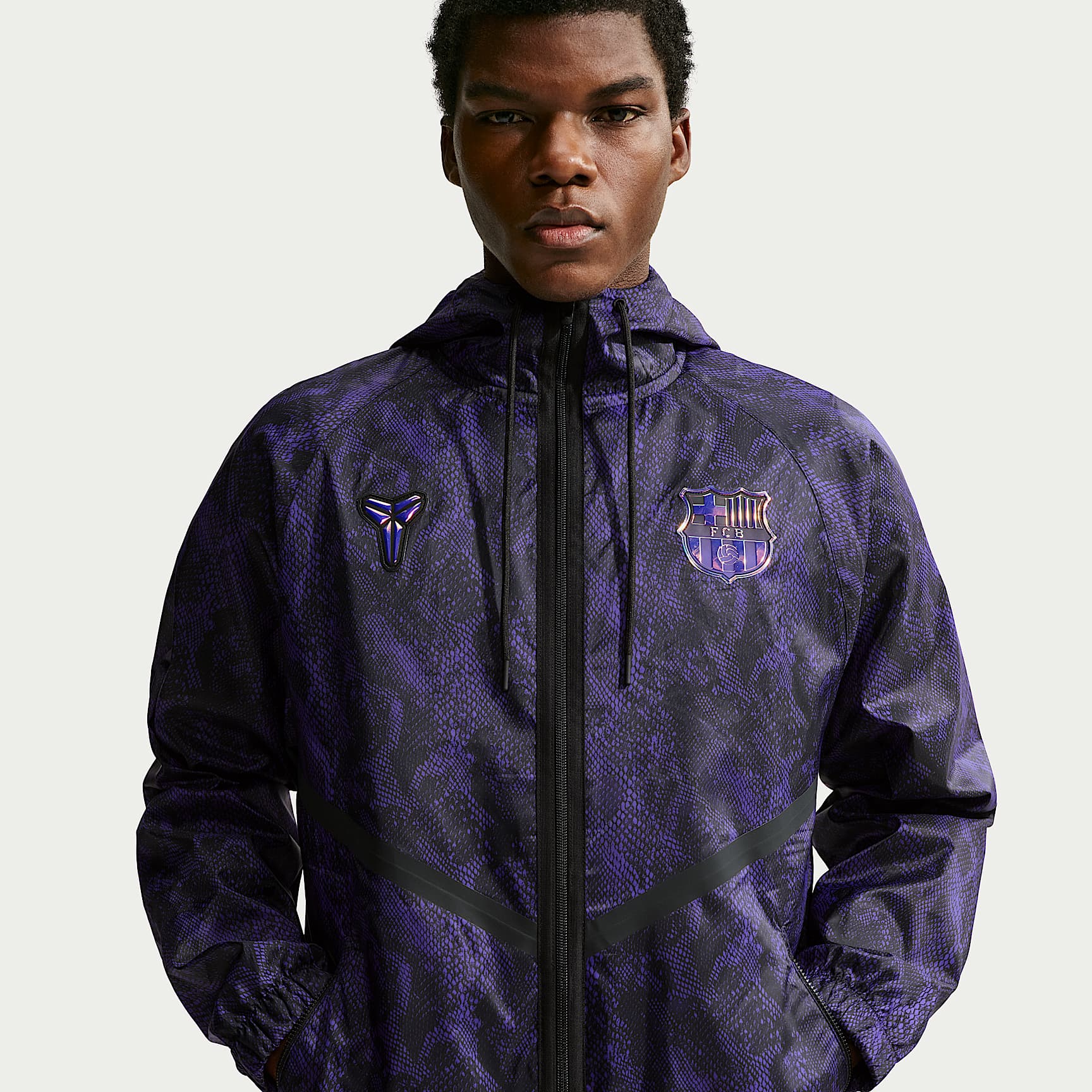 F.C. Barcelona Away Men's Kobe Dri-FIT Football Anthem Jacket. Nike LU